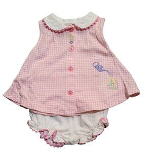 Vintage BASIC EDITIONS BABY GIRL OUTFIT~DRESS~size 3-6 months